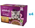 WHISKAS Junior 48x85g Nassfutter für Kätzchen mit: Huhn, Pute, Geflügel, Ente