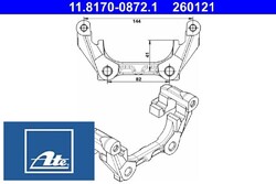 Ate 11.8170-0872.1 Halter für Bremssattel für Renault 