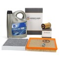 HIRSCHER Filterset + 5L ORIGINAL 5W30 dexos2 für OPEL ASTRA J ZAFIRA C 1.6 CDTI