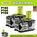 8.0Ah 6.0Ah 18V Akku Für RYOBI One Plus Lithium RB18L50 P108 Batterie DE 18 Volt