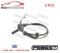ABS SENSOR DREHZAHLFÜHLER PAAR VORNE FEBEST 02606-001 2PCS V NEU OE QUALITÄT