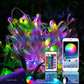 Bluetooth APP Regenbogen Farbwechsel WS2812B RGB IC LED String Fairy Nachtlicht