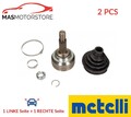 GELENK ANTRIEBSWELLE PAAR WHEEL SIDE METELLI 15-1158 2PCS A FÜR VW CADDY II