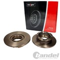 2X MAXGEAR BREMSSCHEBEIBEN 280mm VOLL HINTEN PASSEND FÜR FORD TRANSIT