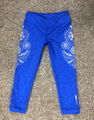 Roxy Workout Leggings, Größe S, passend für UK 8, königsblau, Mandala geometrische Muster