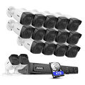 ANNKE POE AI Überwachungskamera Set 8CH/16CH 12MP NVR Nachtsicht 5MP IP Kamera