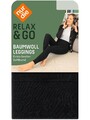 Nur Die Damen Weich Baumwoll-Leggings Stretchhose Relax & Go Mit Softbund