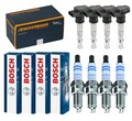 4x DENCKERMANN Zündspule +4x BOSCH Zündkerze Doppel Iridium für Honda Jazz III
