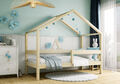Kinderbett Hausbett Montessori Bett Einzelbett Lattenrost Naturholz Kiefer HUGO