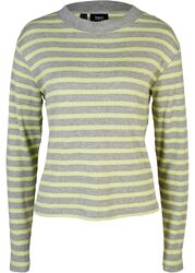 Neu Ripp-Langarmshirt m Rundhalsausschnitt Gr. 40/42 Mintgrün Shirt Bluse Tunika