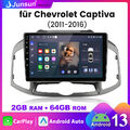 CarPlay Android 13 Autoradio Für Chevrolet Captiva 2011-2016 GPS Navi WIFI DAB+