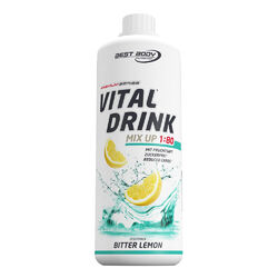 Best Body Low Carb Vital Drink Mineral Drink Konzentrat Sirup 1L Bitter Lemon