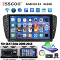 Android 13 Autoradio DAB+ Apple Carplay 4+64G Für Seat Ibiza IV 6J 2009-2013 Kam
