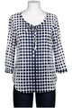 eterna Bluse Damen Oberteil Hemd Hemdbluse Gr. EU 40 Baumwolle Marin... #2cq02lz