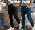 THERMO Herren-Jeans-Stretch-Hose-Super-Soft-Innen-Flauschig Fleece Gefüttert K59