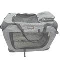 Feandrea Faltbare Hundebox Transportbox M 36x42x42cm Grau Hundetasche Dog Carrie