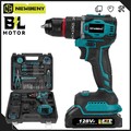 Akkuschrauber Set Akku-Bohrschrauber Koffer + 2x 18V Akkus+ Ladegerät Für Makita