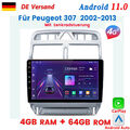4G WIFI Android Autoradio Für Peugeot 307 2002-2013 GPS SAT Navi BT Carplay DAB+