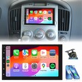 KAM 2 DIN Autoradio 7 Zoll Kabellos Carplay Android Auto AM FM Bluetooth USB SWC