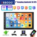 KAM 2 DIN Android 13 4+64GB Carplay Autoradio GPS NAVI WiFi RDS Bluetooth MIK