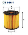 Filtron OE666/1 Ölfilter passend für NISSAN OPEL RENAULT
