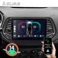 64GB Android 14 Autoradio CarPlay GPS Navi BT DAB FM Für Jeep Compass 2017-2020