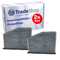 2x Innenraumfilter Pollenfilter mit Aktivkohle ersetzt CORTECO 21653008 49408561