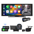 10,2" IPS Autoradio Apple Carplay Android Auto Bluetooth Tragbar Dashcam Monitor