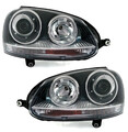 Scheinwerfer Set für VW Golf 5 Jetta 3 + GTI mit Xenon D2S Schwarz LWR