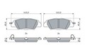 BOSCH 0 986 460 006 Bremsbelagsatz, Scheibenbremse für MAZDA