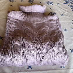 Pullover, Rollkragenpullover, Größe 40/42 von Tom Taylor Flieder
