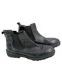 DERIMOD Chelsea Boots Herren Stiefelette Leder Schwarz Gr. 42 Klassisch Urban