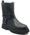 Stiefel Boots Leder Damen Stiefelette gefüttert Schwarz Gr. 40 von DI NUOVO