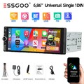 6.86" Android 14 2+64G Apple Carplay Autoradio 1 DIN GPS NAVI Wifi Bluetooth RDS