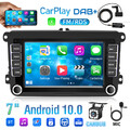 DAB+ Android 10 Carplay Autoradio mit Kamera Mic Für VW GOLF 5 PASSAT POLO SKODA