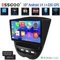 32G Android14 GPS Apple Carplay Autoradio Für Citroën C1 Peugeot 107 Toyota Aygo