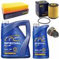 Motoröl Filter Set 10W-40 6 Liter + Ölablassschraube für VW Passat 2.8 VR6 174PS