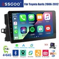 DAB+ Für Toyota Auris 2006-2012 Autoradio Android14 Carplay GPS BT RDS 2+32G Kam