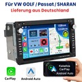 CarPlay Android 15 Autoradio Für VW Polo 9N Golf 4 Passat B5 T5 GPS Navi WIFI BT