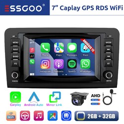 Carplay Android 13 2+32G Autoradio GPS + KAM Für Mercedes Benz ML/GL Klasse W164