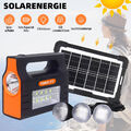 Tragbare Powerstation Solar Generator Mit Solarpanel Ladegerät Camping LED Lampe