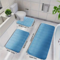 Badteppich Badvorleger Badematte Badeteppich Bad Dusche WC rutschfest saugfähig