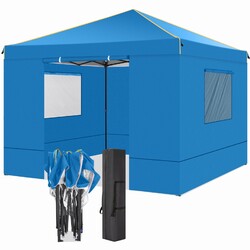 3x3m Pavillon Wasserdicht Pop Up mit 4 Seitenteilen Faltbar Zelt  Gartenpavillon