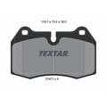 1x ORIGINAL® Textar 2147102 Bremsbelagsatz, Scheibenbremse Vorne, exkl.