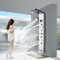 Edelstahl LED Duschpaneel Duschset Regendusche Massage Duschsäule Duscharmatur