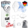 Inhalationsgerät tragbar Vernebler Set Mit USB & Timer für Kinder Erwachsene