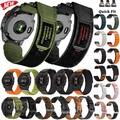 Nylon/Silikon/Metall Armband für Garmin Fenix 8 E 7X 7 Solar 6 6X 5 5X Quick Fit