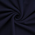 Bio Baumwolle Soft Sweat Meterware GOTS Bekleidung/Jogging/Hoodies Uni nachtblau