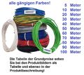 Aderleitung Litze PVC Kabel H07V-K 1,5 mm² flexibel oder H07V-U 1,5 mm2 starr