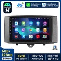 6+128G Für Smart Fortwo 451 2010-2015 Carplay Android14 Autoradio GPS NAVI + KAM